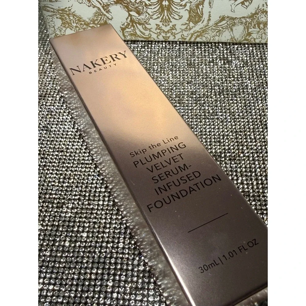 New Nakery Beauty Skip The Line Plumping Velvet Serum Foundation Light Makeup